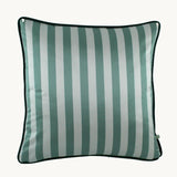 Back of a striped cushion