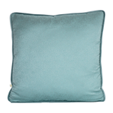 Topaz blue textured cushion