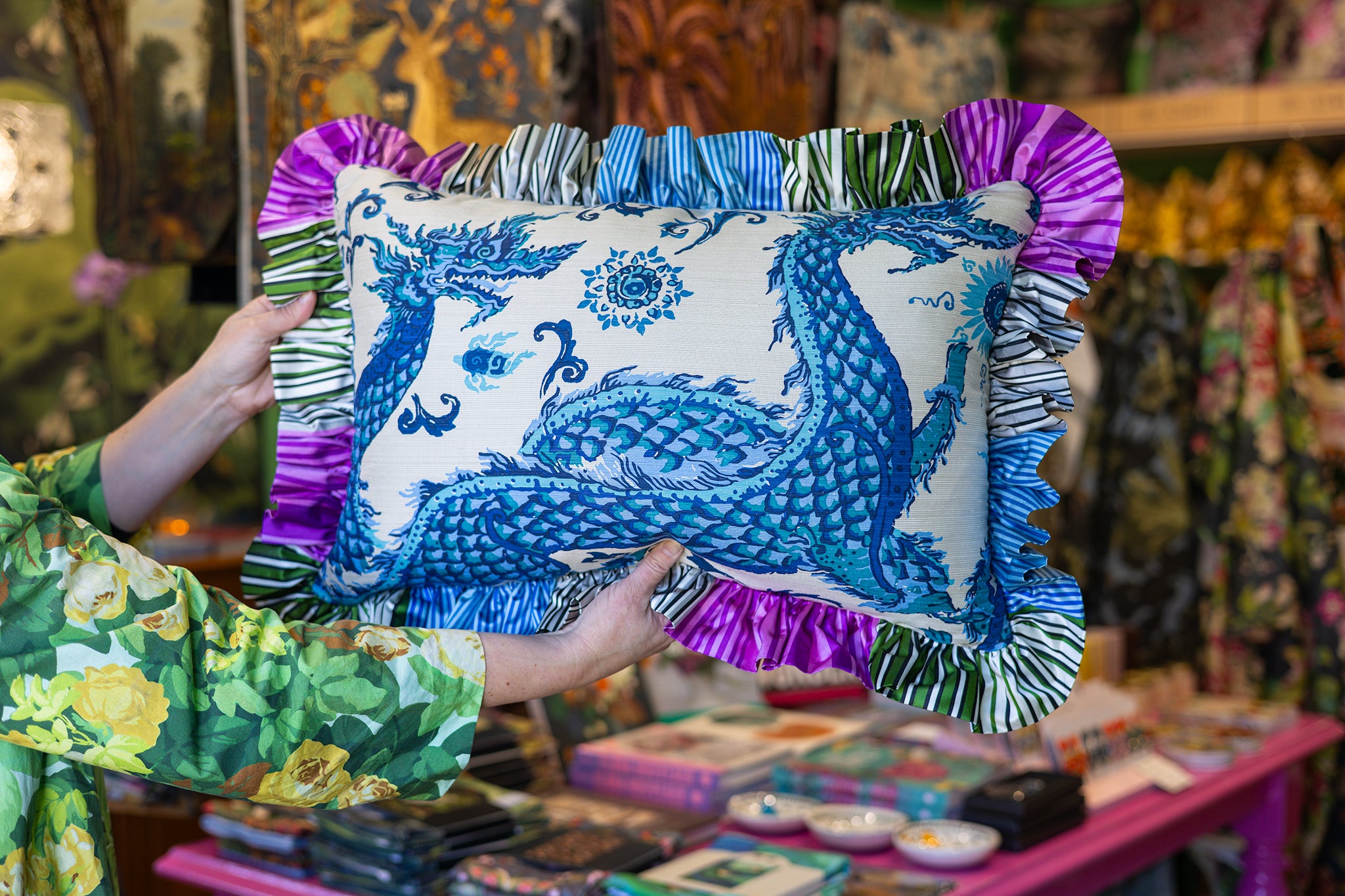 Frilled Dragon Cushion
