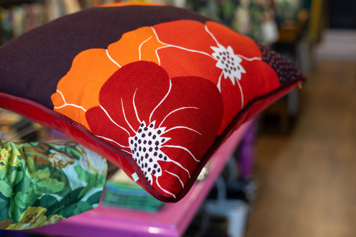 Vivid Vintage Floral Cushion