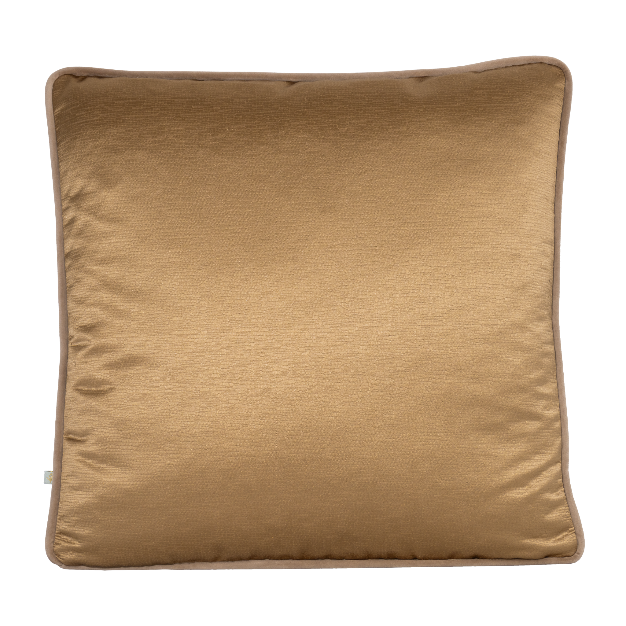 Metallic warm gold cushion