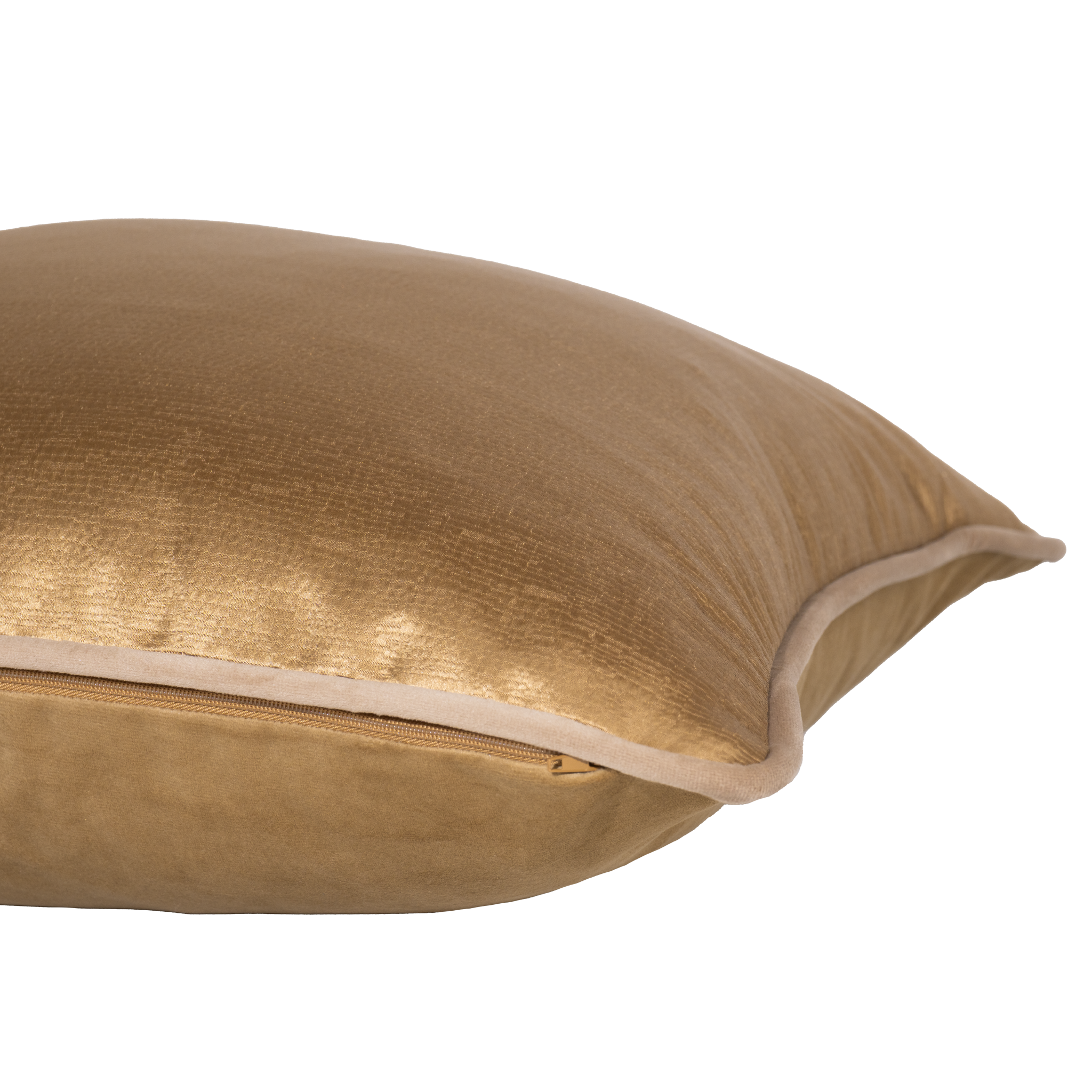 Gold cushion side shot