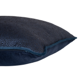 Midnight blue textured cushion