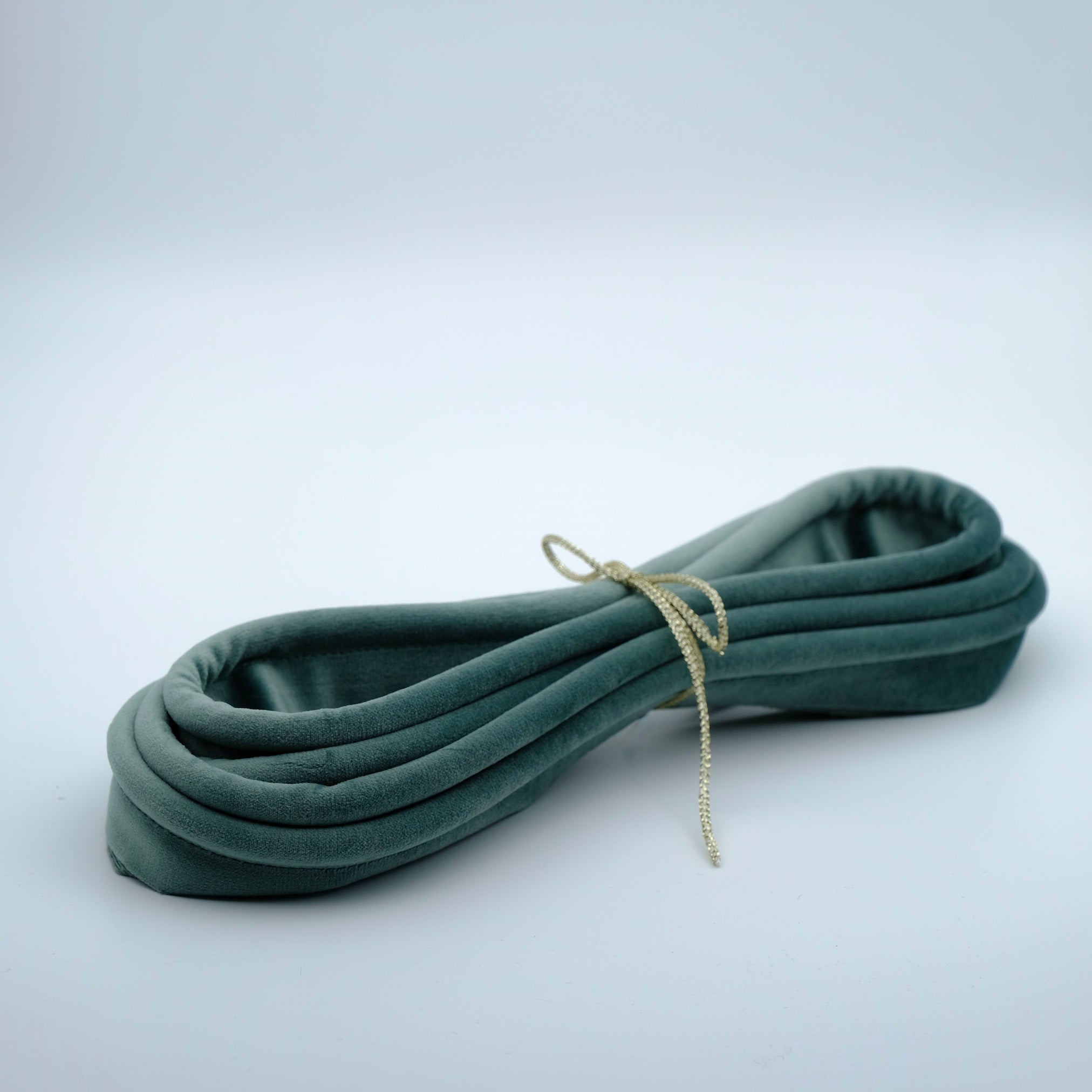 Seafoam Velvet Piping - Handmade in NZ